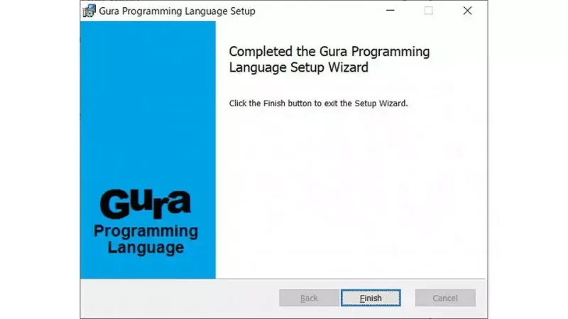 Windows→インストール→Gura Programming Language