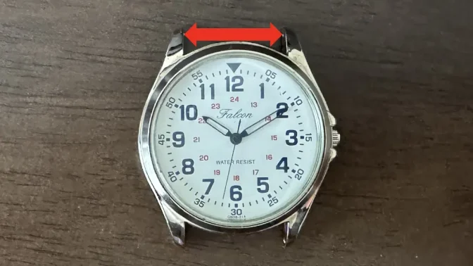 シチズン Q&Q QB38-314→バンド幅